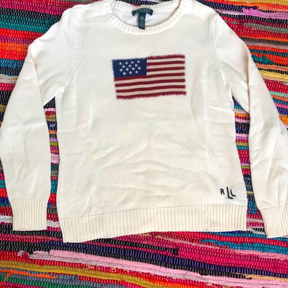 Ralph Lauren American Flag Sweater